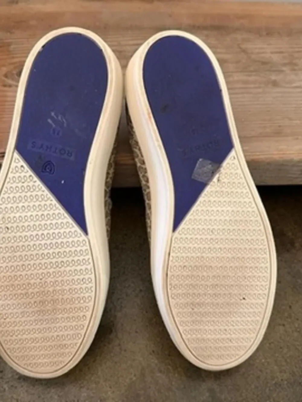 Rothy's‎ The Original Slip On Sneakers Size 7.5 Pebble Spot Cheetah